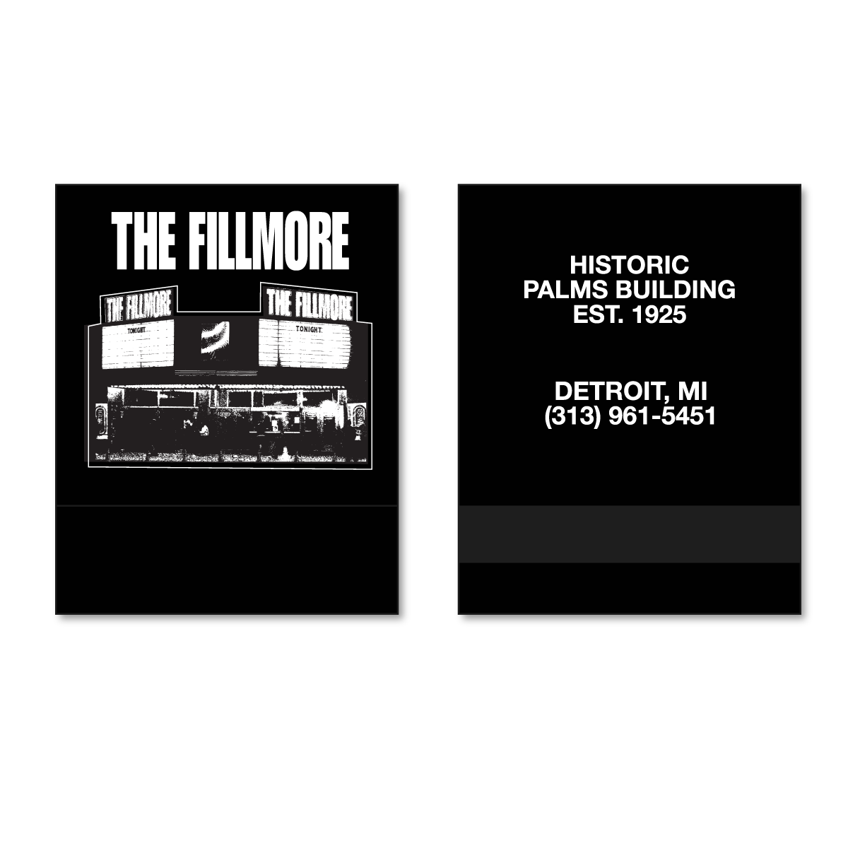 Fillmore Detroit matchbook